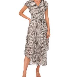 Vince Camuto Black and White High Low Dress